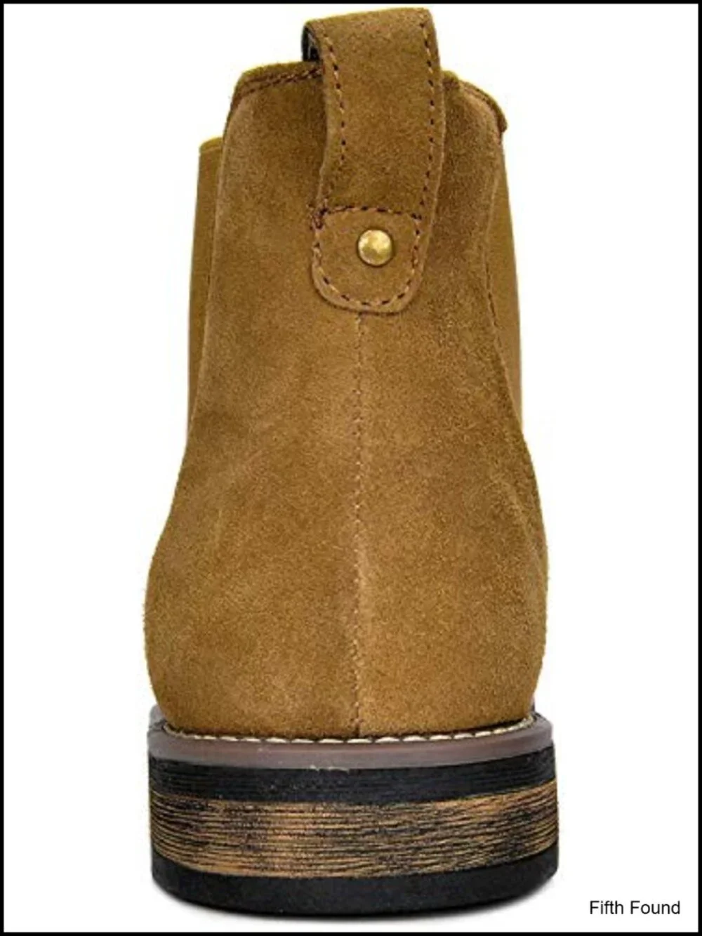 Men's Suede Leather Chelsea Ankle Boots Pull-On Style